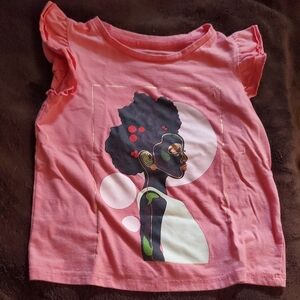 Kids Pink Graphic T-Shirt Xs4/5